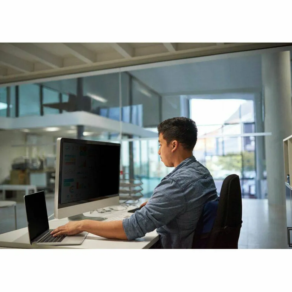 3M Privacy Filter Screen for 38" Widescreen Monitors, 21:9 Aspect Ratio, Reduces Blue Light, Anti-Glare