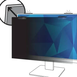 3M Privacy Filter Screen with COMPLY Magnetic Attach for 24" Full Screen Monitors, 16:9 Aspect Ratio, Reduces Blue Light, Anti-Glare