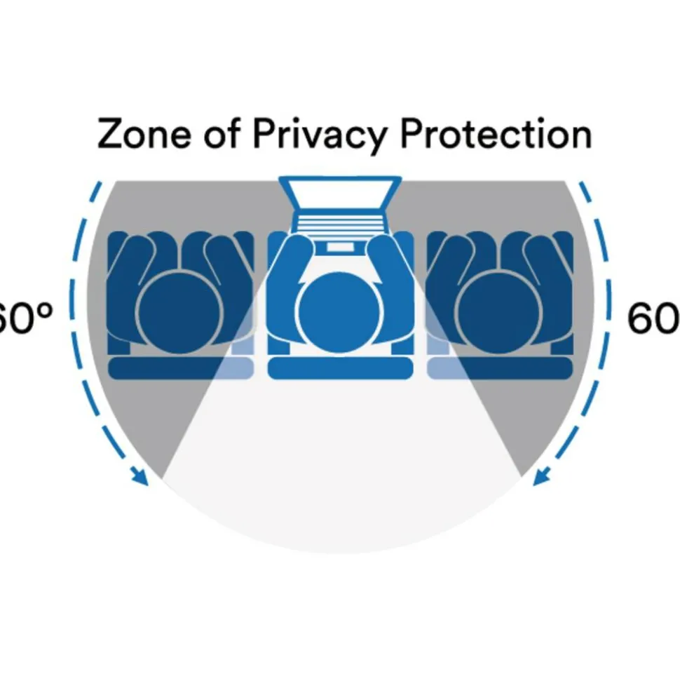 3M Privacy Screen Filter for Laptops, 13.3" Full Screen, 16:10 Aspect Ratio, Reduces Blue Light, Anti-Glare