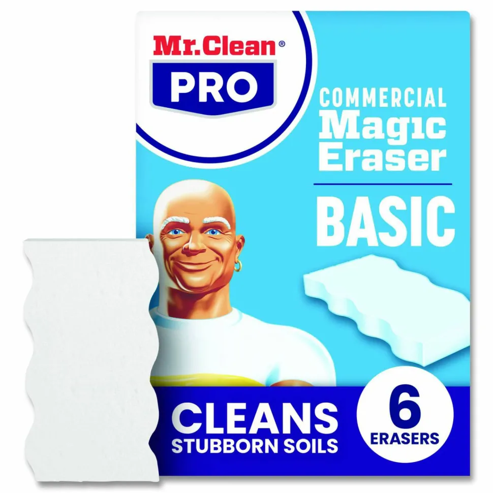 Mr. Clean Magic Eraser Original Scrubbers, 6 Per Box, Case Of 6 Boxes