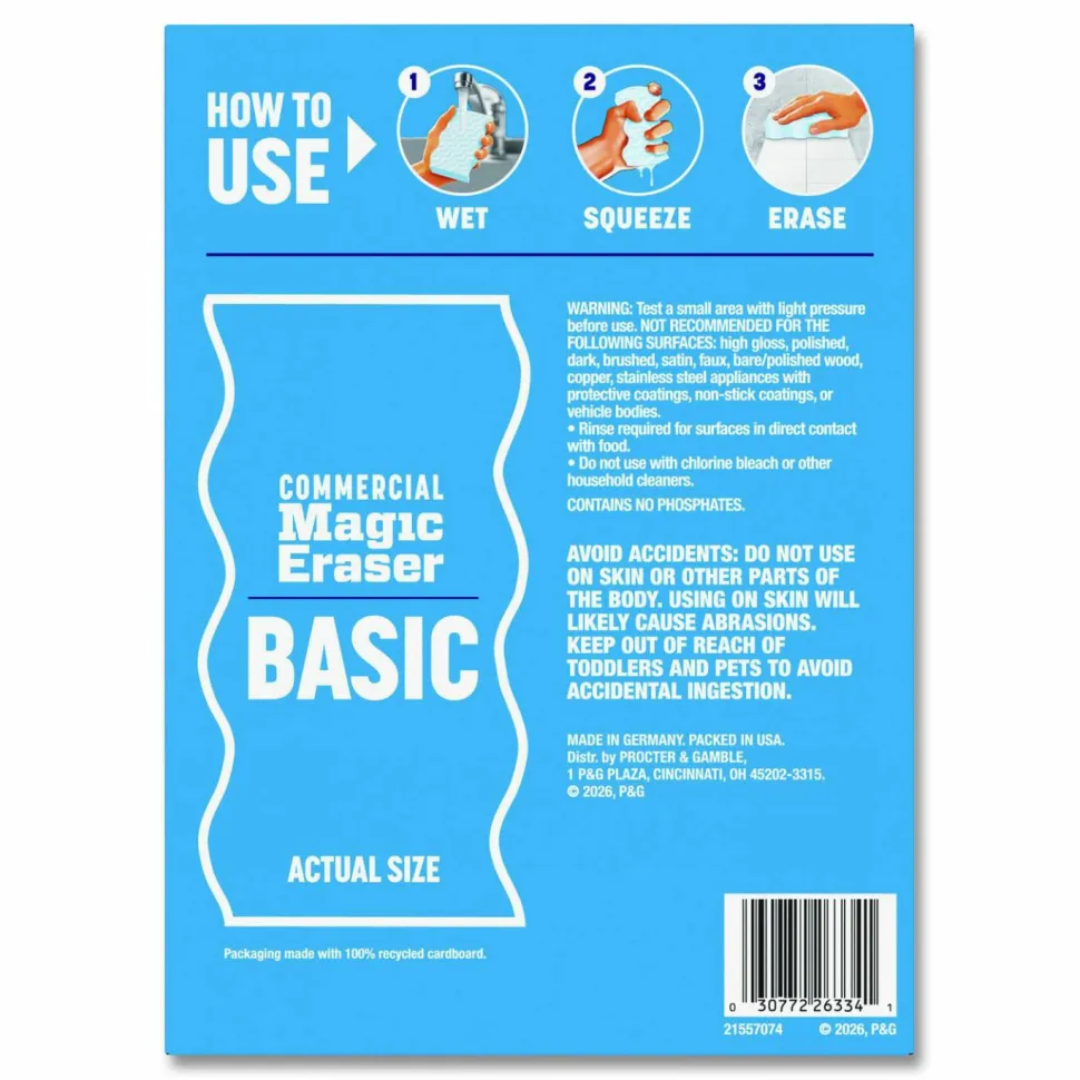 Mr. Clean Magic Eraser Original Scrubbers, 6 Per Box, Case Of 6 Boxes