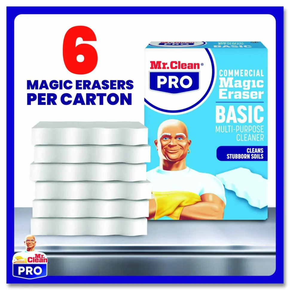 Mr. Clean Magic Eraser Original Scrubbers, 6 Per Box, Case Of 6 Boxes