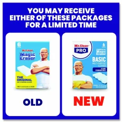 Mr. Clean Magic Eraser Original Scrubbers, 6 Per Box, Case Of 6 Boxes