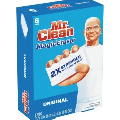 Mr. Clean Magic Eraser Original Scrubbers, 6 Per Box, Case Of 6 Boxes