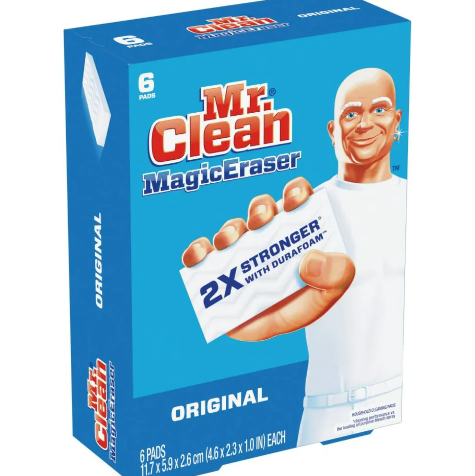 Mr. Clean Magic Eraser Original Scrubbers, 6 Per Box, Case Of 6 Boxes