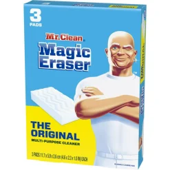Mr. Clean Magic Eraser Sponges, Original, 3 Sponges Per Pack, Case Of 12 Packs
