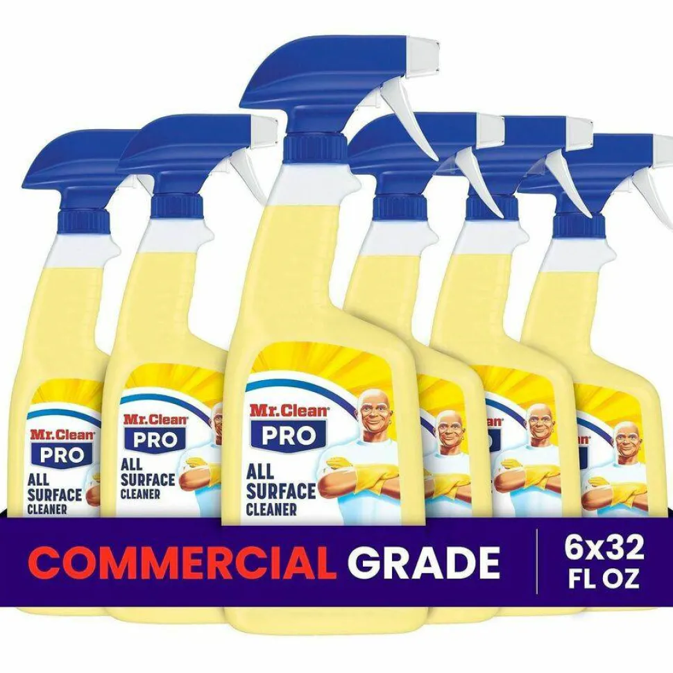 Mr. Clean PRO Commercial All Surface Cleaner, Unscented, 32 oz Spray Bottle, 6/Carton