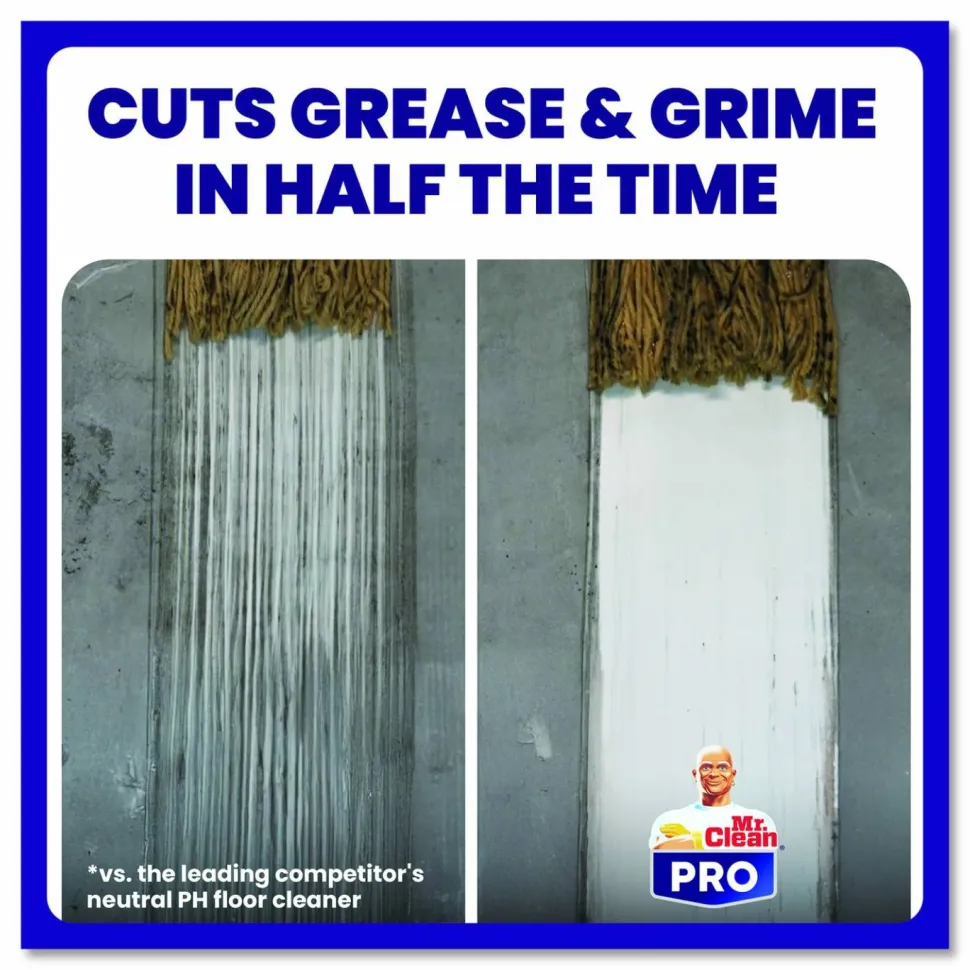 Mr. Clean PRO Degreasing Floor Cleaner, 1 gal Bottle, 3/Carton
