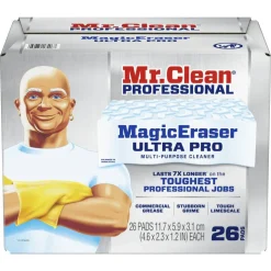 Mr. Clean Professional Magic Eraser Ultra Pro Multi-Purpose Cleaner, 1-7/16” x 4-3/4”, Box Of 26 Sponges