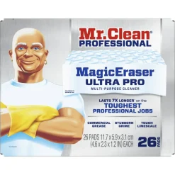 Mr. Clean Professional Magic Eraser Ultra Pro Multi-Purpose Cleaner, 1-7/16” x 4-3/4”, Box Of 26 Sponges