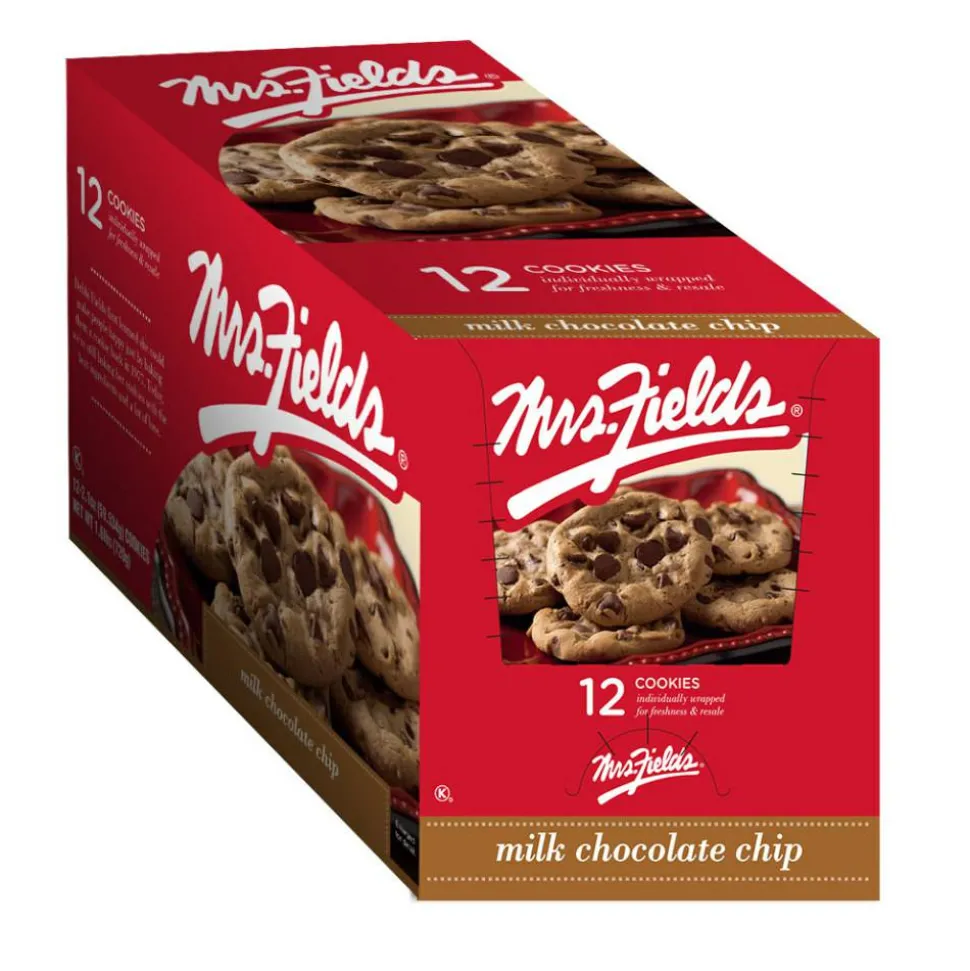 Mrs. Fields Gourmet Chocolate Chip Cookies, 2.1 Oz, Box Of 12