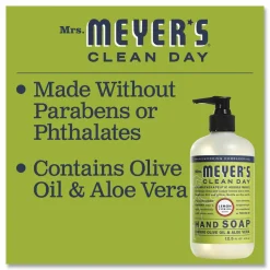Mrs. Meyer's Clean Day Liquid Hand Soap, Lemon Verbena Scent, 12.5 oz