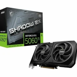 MSI GeForce RTX™ 5060 Ti 16G SHADOW 2X OC PLUS - G506T-16S2CP - 16GB GDDR7 - DisplayPort - HDMI