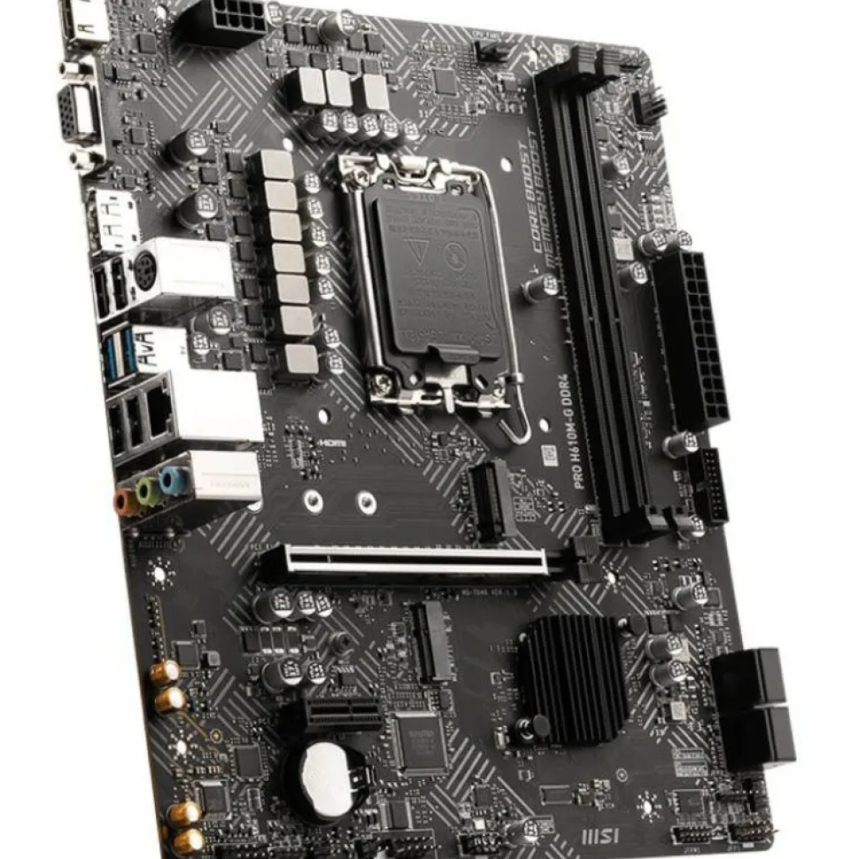 MSI H610M-G DDR4 Gaming Desktop Motherboard - Intel H610 Chipset - Socket LGA-1700