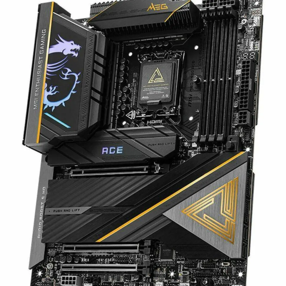 MSI MEG Z890 ACE ATX Motherboard LGA 1851 for Intel Core Ultra series 2 CPU with DDR5 RAM supports