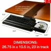 3M Sit/Stand Adjustable Keyboard Tray, Black