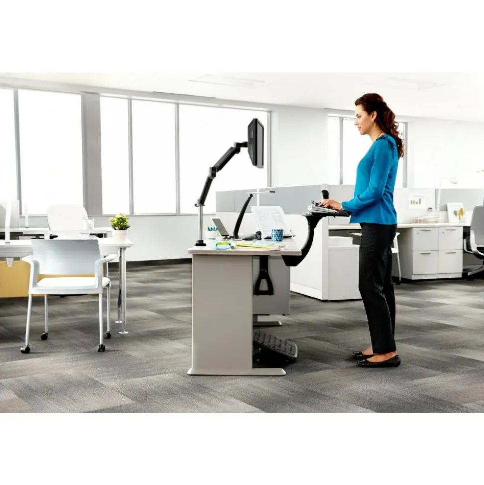 3M Sit/Stand Adjustable Keyboard Tray, Black