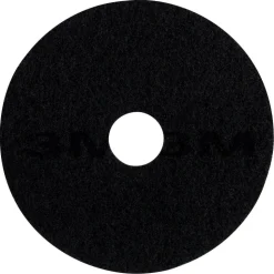 3M 7200 Stripping Floor Pads, 20" Diameter, Black, Case Of 5
