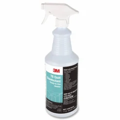3M TB Quat Disinfectant Ready-to-Use Cleaner, Fresh Scent, 32 oz Bottle, 12 Bottles and 2 Spray Triggers/Carton