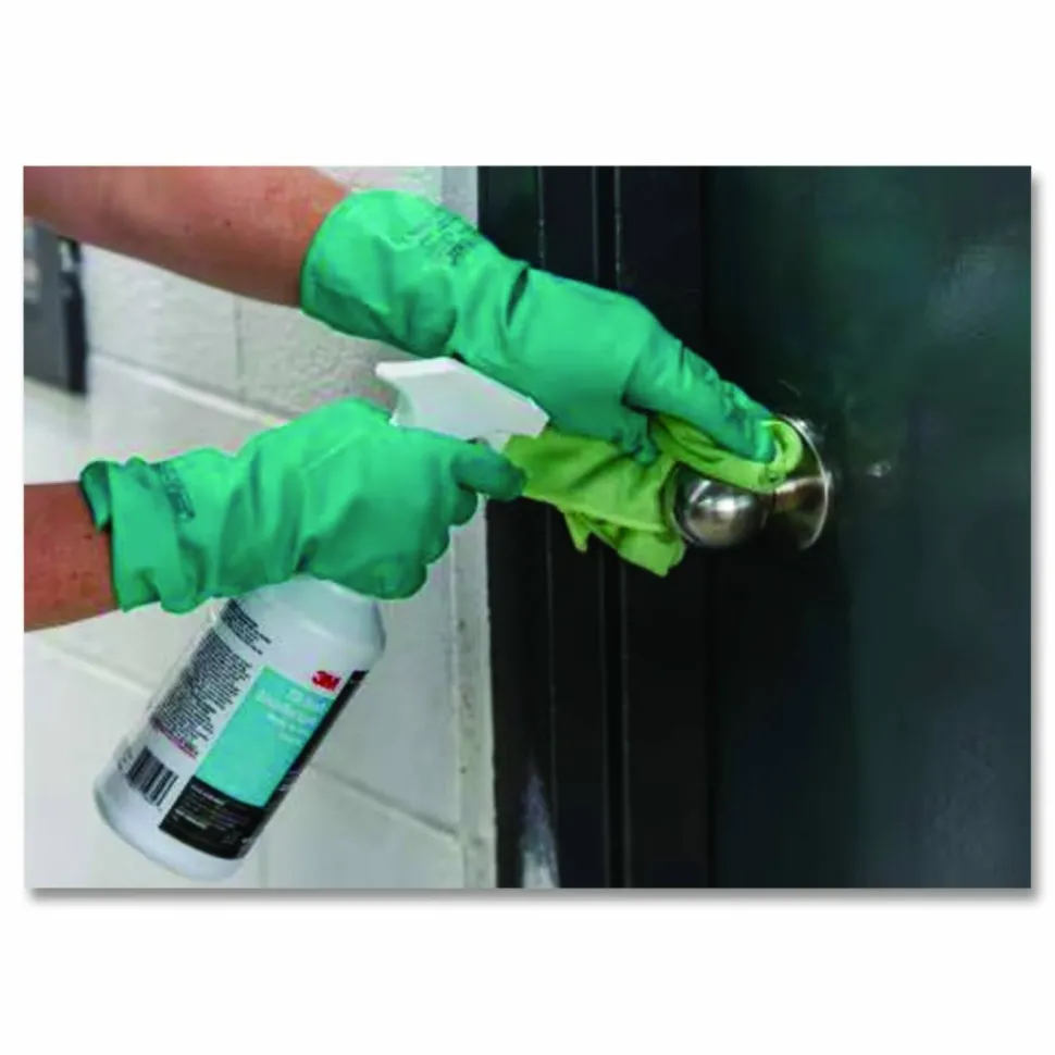 3M TB Quat Disinfectant Ready-to-Use Cleaner, Fresh Scent, 32 oz Bottle, 12 Bottles and 2 Spray Triggers/Carton
