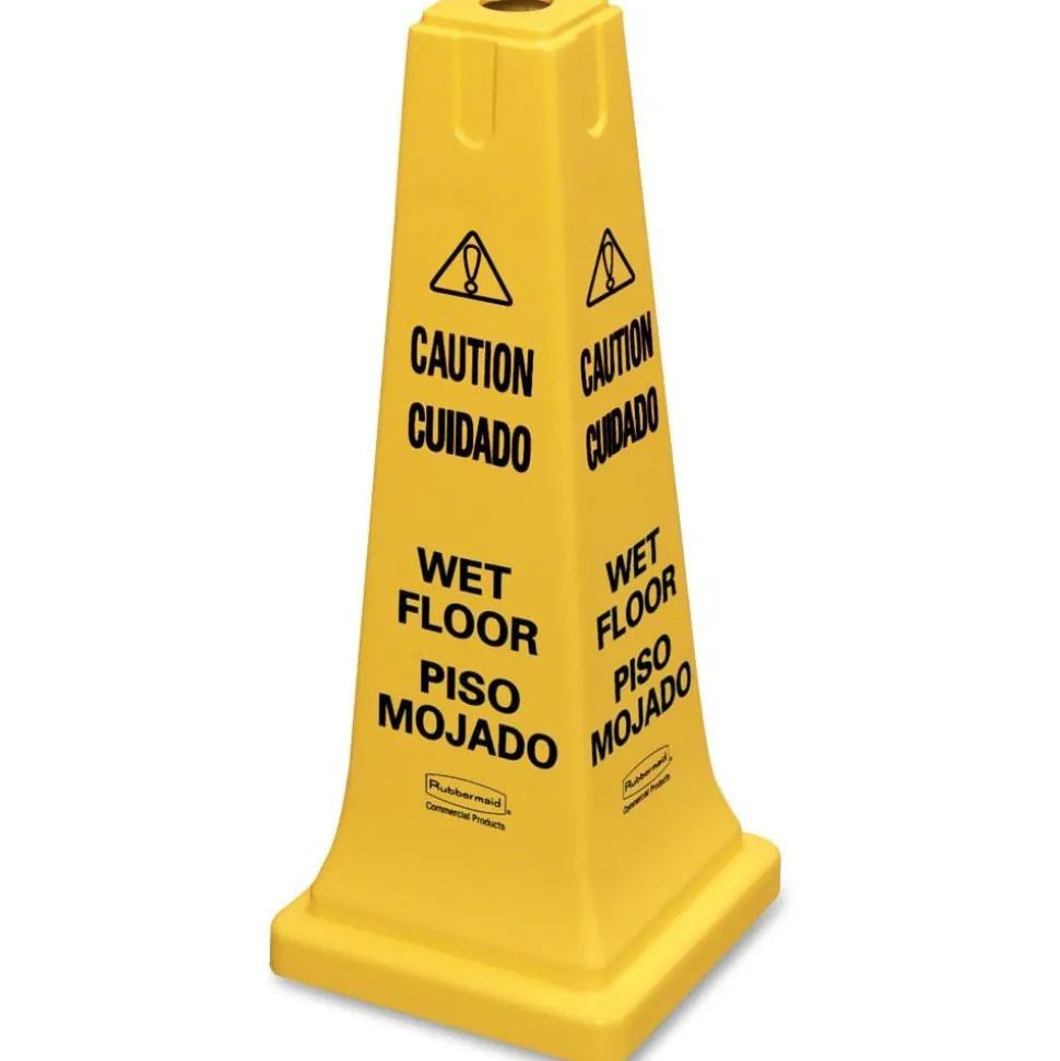 Multilingual "Caution" Safety Cone