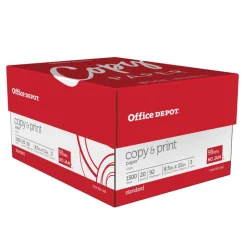 Multi-Use Printer & Copy Paper, White, Letter (8.5" x 11"), 1500 Sheets Per Case, 20 Lb, 92 Brightness