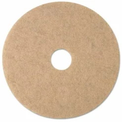 3M Ultra High-Speed Natural Blend Floor Burnishing Pads 3500, 20" Diameter, Tan, 5/Carton