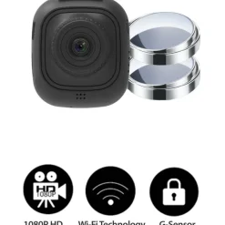 myGEKOgear by Adesso Orbit 132 Full HD 1080p Wi-Fi Dash Cam with Blind Spot Mirrors and 8GB MicroSD Card