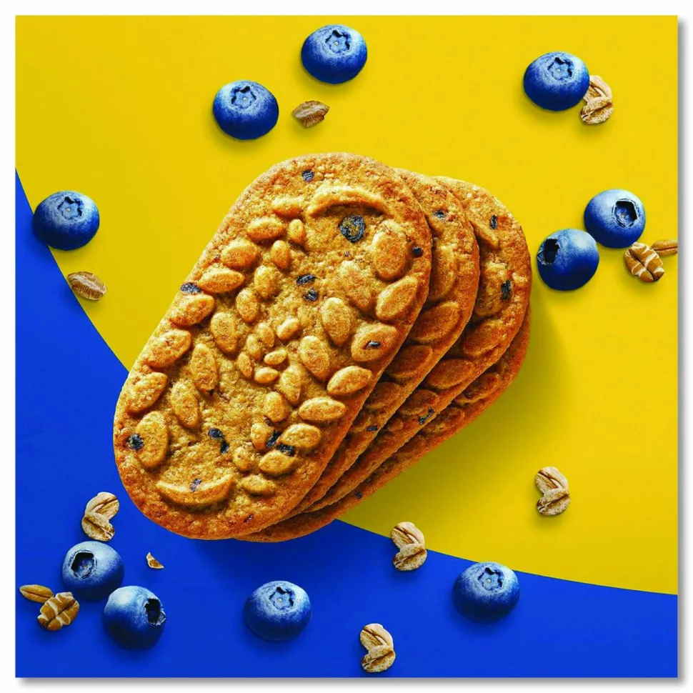 Nabisco belVita Breakfast Biscuits, Blueberry, 1.76 oz Pack, 8/Box