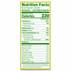 Nabisco belVita Breakfast Biscuits, Blueberry, 1.76 oz Pack, 8/Box