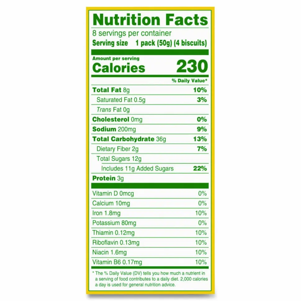Nabisco belVita Breakfast Biscuits, Blueberry, 1.76 oz Pack, 8/Box