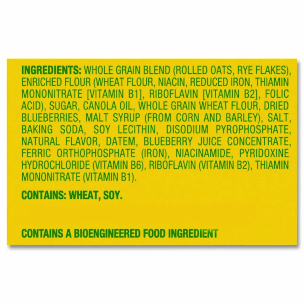 Nabisco belVita Breakfast Biscuits, Blueberry, 1.76 oz Pack, 8/Box