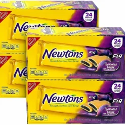 Nabisco Fig Newtons, 2 oz Pack, 2 Cookies/Pack, 24 Packs/Box, 2 Boxes/Carton