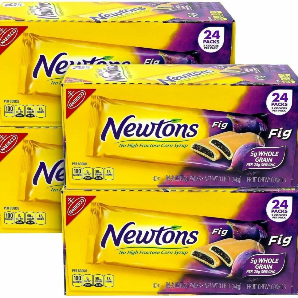 Nabisco Fig Newtons, 2 oz Pack, 2 Cookies/Pack, 24 Packs/Box, 2 Boxes/Carton