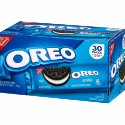 Nabisco Oreo Cookies Single Serve Packs, Chocolate, 2 oz Pack, 30/Carton