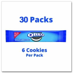 Nabisco Oreo Cookies Single Serve Packs, Chocolate, 2 oz Pack, 30/Carton