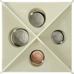 Nadex Manual Coin Sorting Tube, Beige