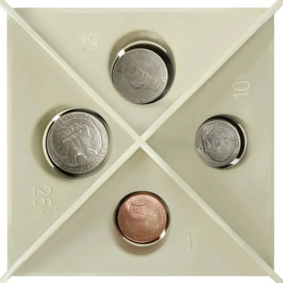 Nadex Manual Coin Sorting Tube, Beige
