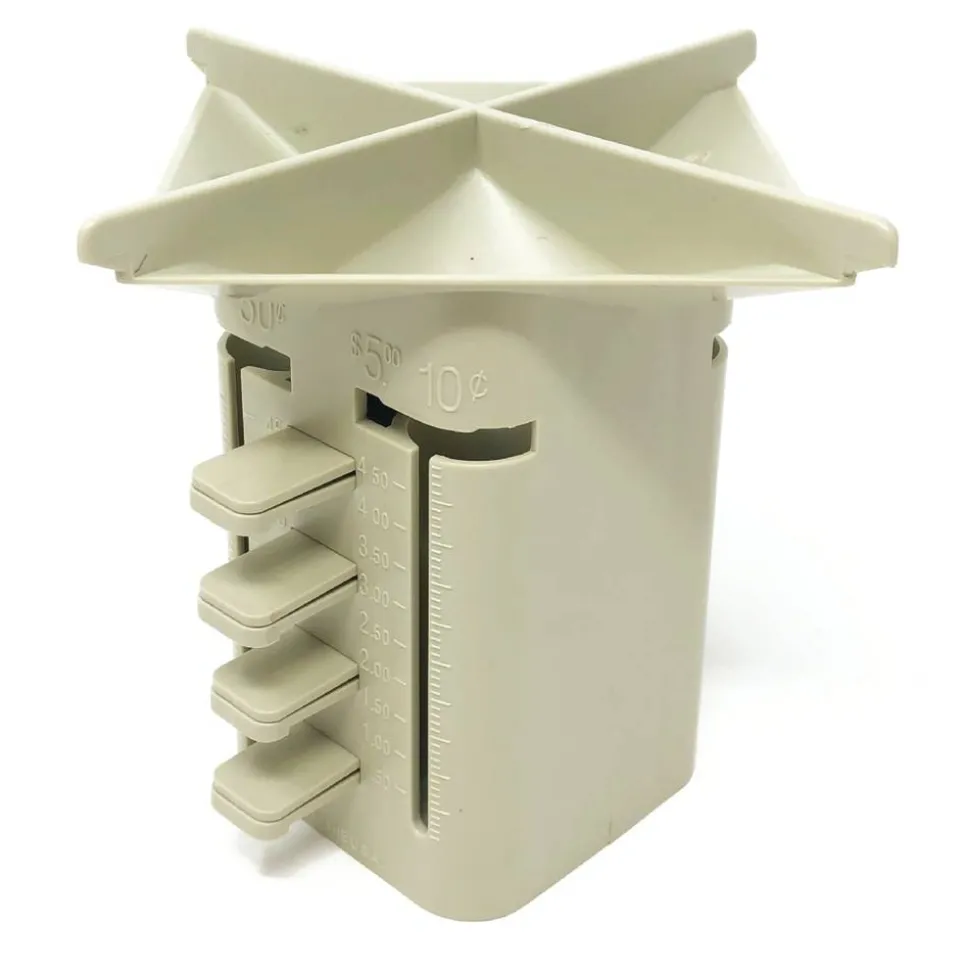 Nadex Manual Coin Sorting Tube, Beige
