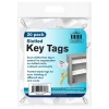 Nadex Slotted Key Tags, White, Pack Of 20 Tags