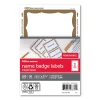 Name Badge Labels, 2 11/32" x 3 3/8", Gold Border, Pack Of 100