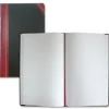 National Brand Hardbound Columnar Record Book, 14 1/8" x 8 5/8", 50% Recycled, Black, 41 Lines Per Page, Book Of 300 Pages
