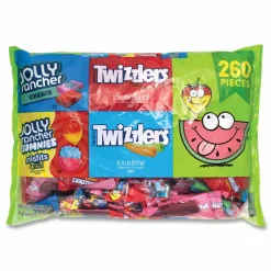 National Brand Twizzlers and Jolly Rancher Sweets Assortment Bulk Variety, Assorted Flavors, 260/Pack