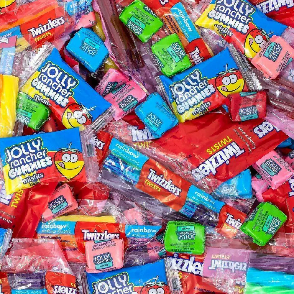 National Brand Twizzlers and Jolly Rancher Sweets Assortment Bulk Variety, Assorted Flavors, 260/Pack