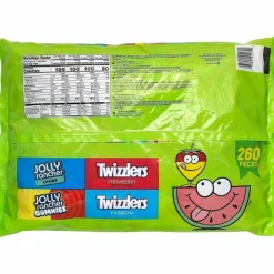 National Brand Twizzlers and Jolly Rancher Sweets Assortment Bulk Variety, Assorted Flavors, 260/Pack
