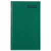 National Emerald Series Account Book, Green Cover, 12.25 x 7.25 Sheets, 300 Sheets/Book