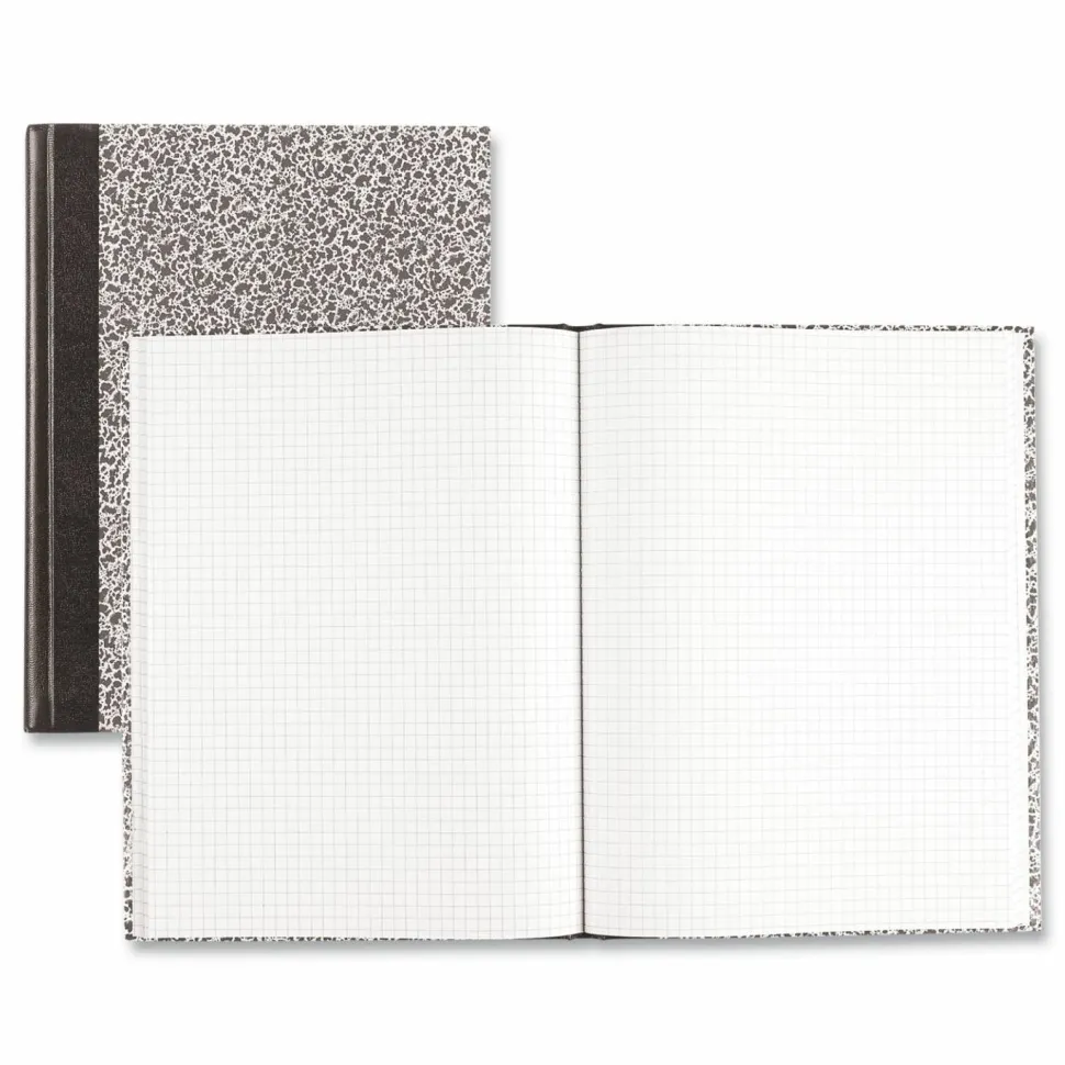 National Lab Notebook, Quadrille Rule (5 sq/in), Green Marble Cover, (96) 10.13 x 7.88 Sheets