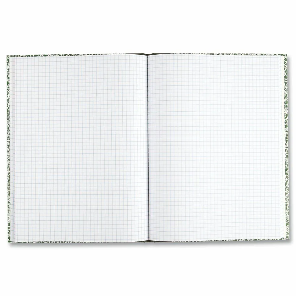 National Lab Notebook, Quadrille Rule (5 sq/in), Green Marble Cover, (96) 10.13 x 7.88 Sheets