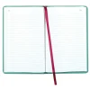 National Sewn Canvas Account Book, 12 1/8" x 7 5/8", 50% Recycled, Green, 35 Lines Per Page, Book Of 500 Pages