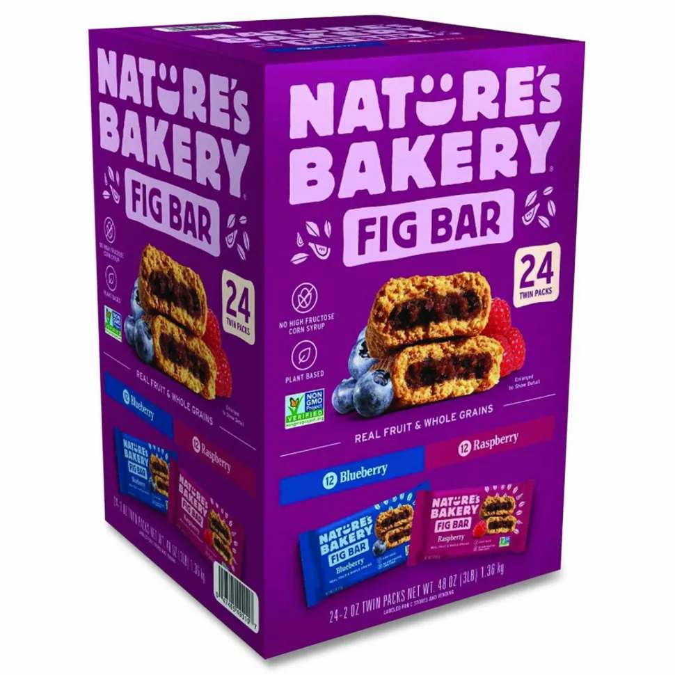 Nature's Bakery Fig Bars Variety Pack, 2 oz Twin Pack, 24 Twin Packs/Box